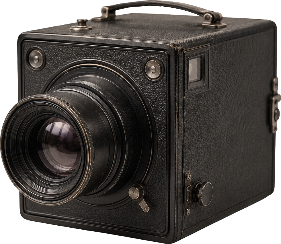 Vintage box camera with a large lens — Voight's Visions